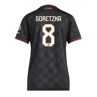 Bayern Munich Leon Goretzka #8 Maglia Gara Terza Repliche 2025-26 Donna Maniche Corte